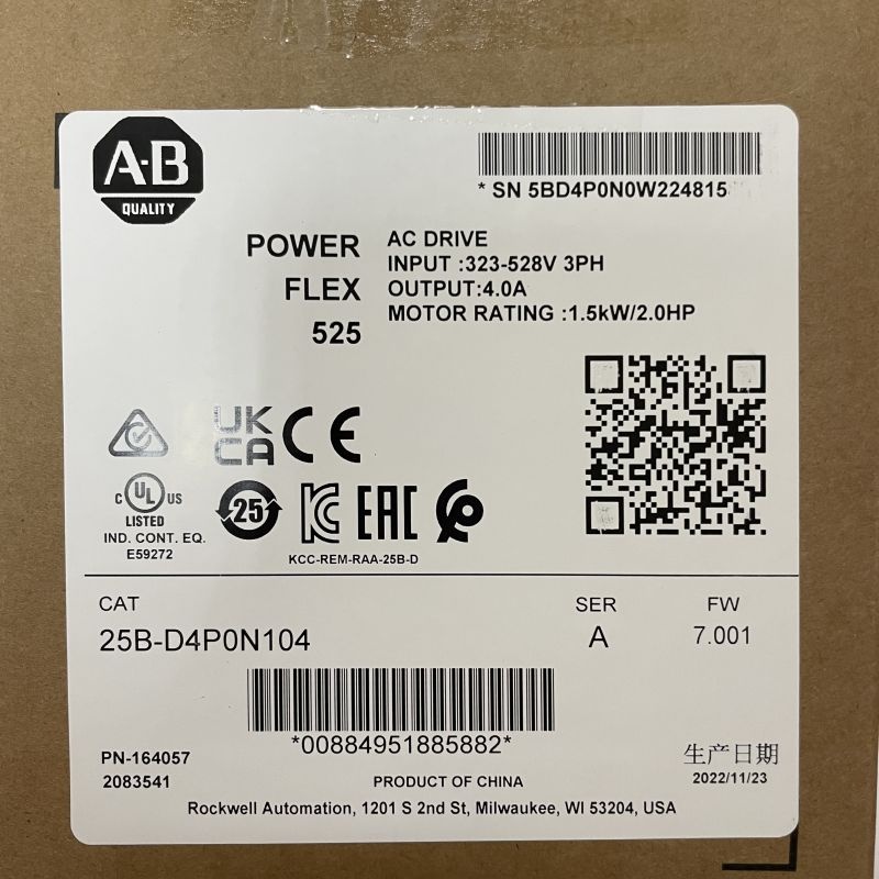 Allen Bradley AC drive 25B-D4P0N104